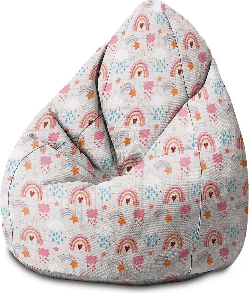 Beanbag Design Bambini Pink Rainbow: L'Icona della Cameretta Moderna