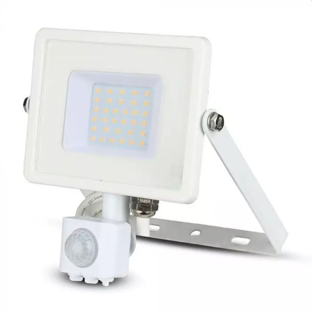 LED Solution Bílý LED reflektor 30W s pohybovým čidlem Obrázek produktu 