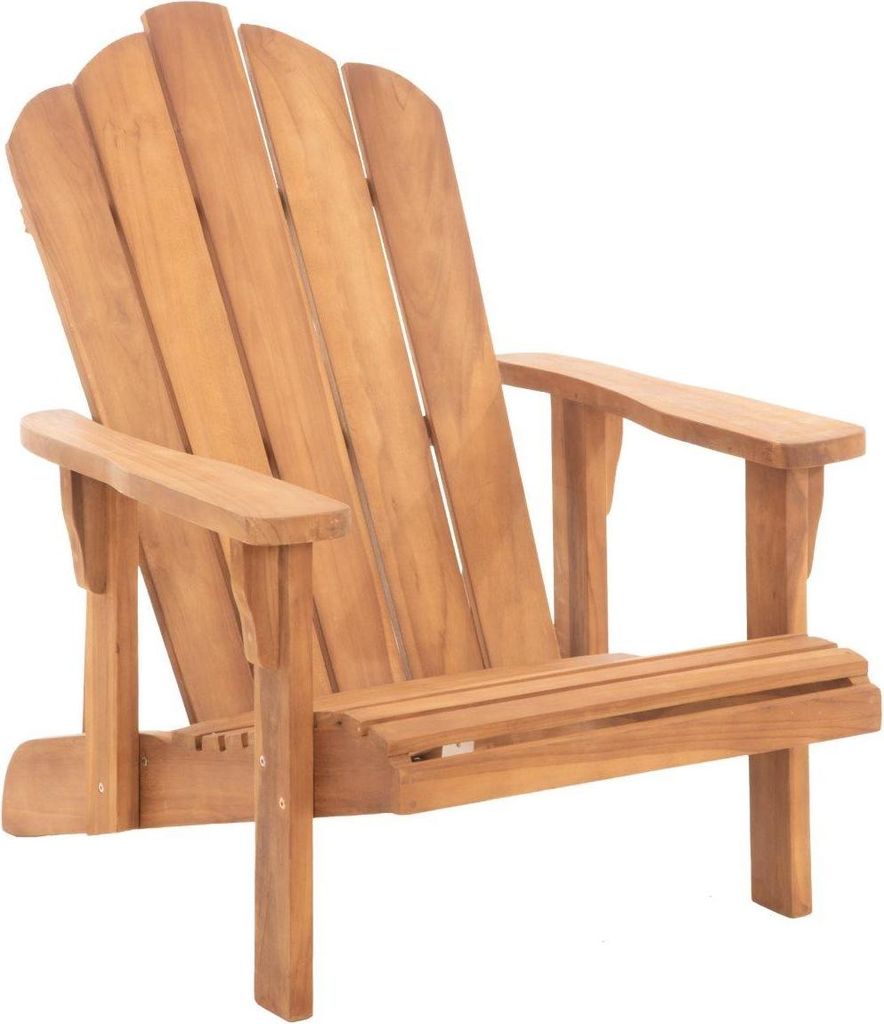 Gartenstuhl mit verstellbarer Rückenlehne – Gartenstuhl – Ergonomisches Design, bequemes und langlebiges Teakholz | Farbe: Teakholz
