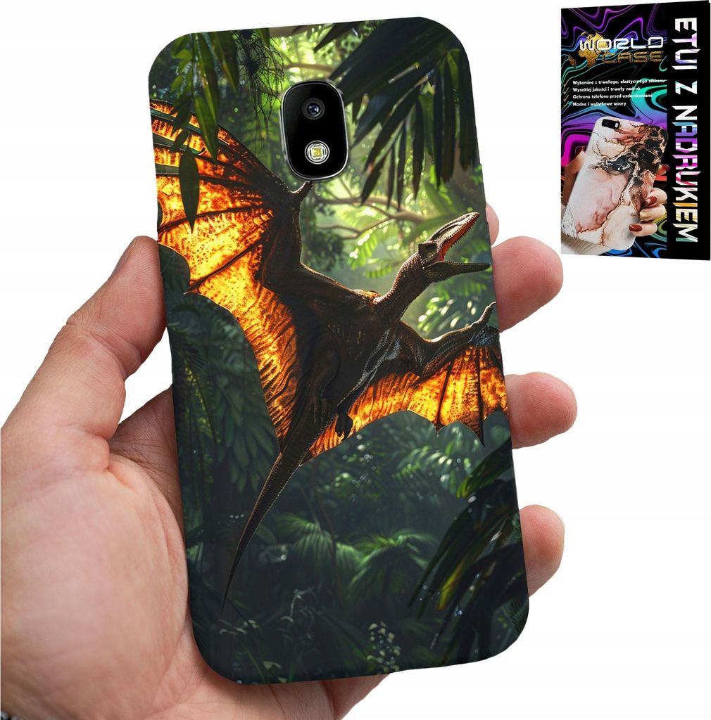 Fall Für Samsung Galaxy J5 2017 - Dino Dinosaurier Pterodactyl Zurück Fall