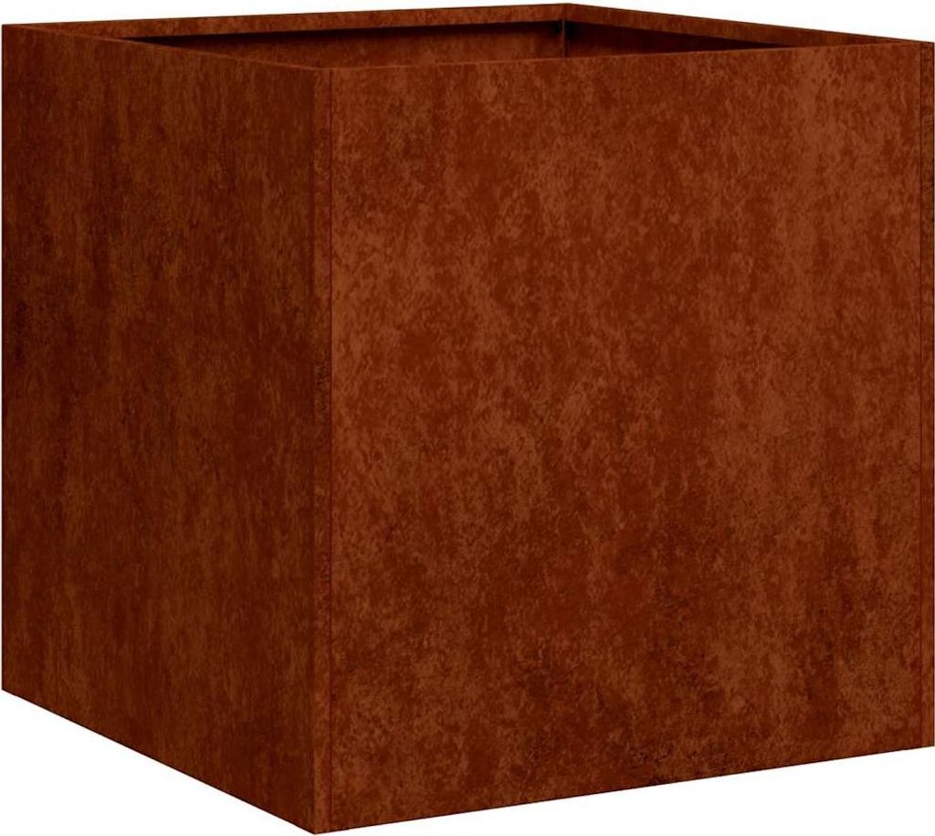 vidaXL Pflanzkübel Rostig 40x40x40 cm Wetterfester Stahl