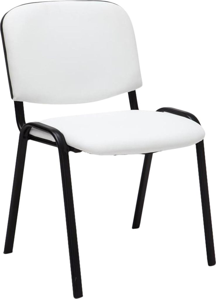 Chaise visiteur Ken similicuir blanc Image du produit 