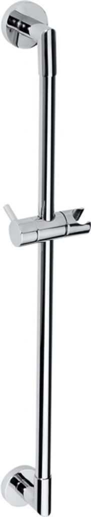 BELP Duschstange mit Halterung Messing Chrom 90x650x70 mm für Bad & WC >> zum Bohren