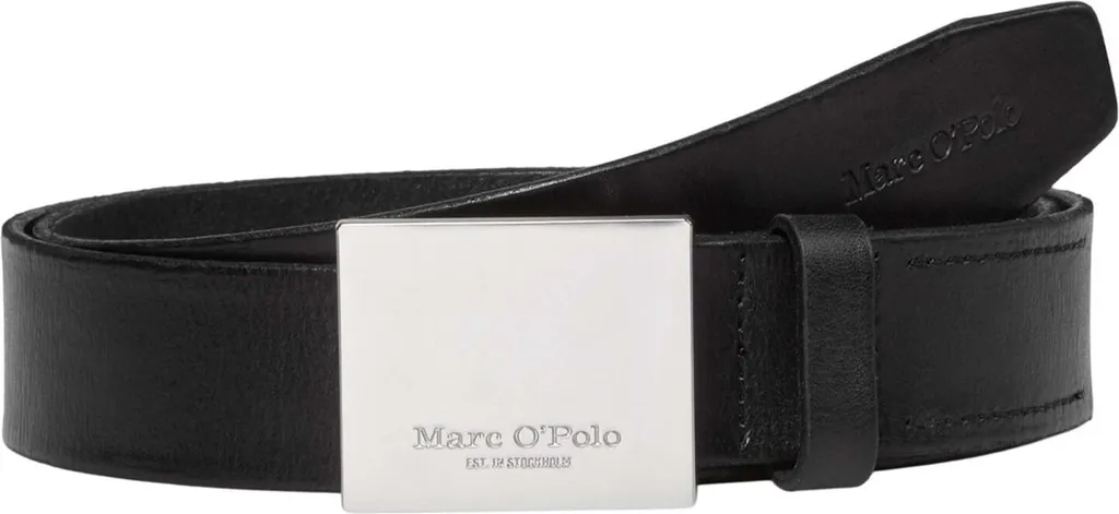 Cintura Marc O'Polo Arru Black W110 | Accessorio Uomo in Pelle Nera