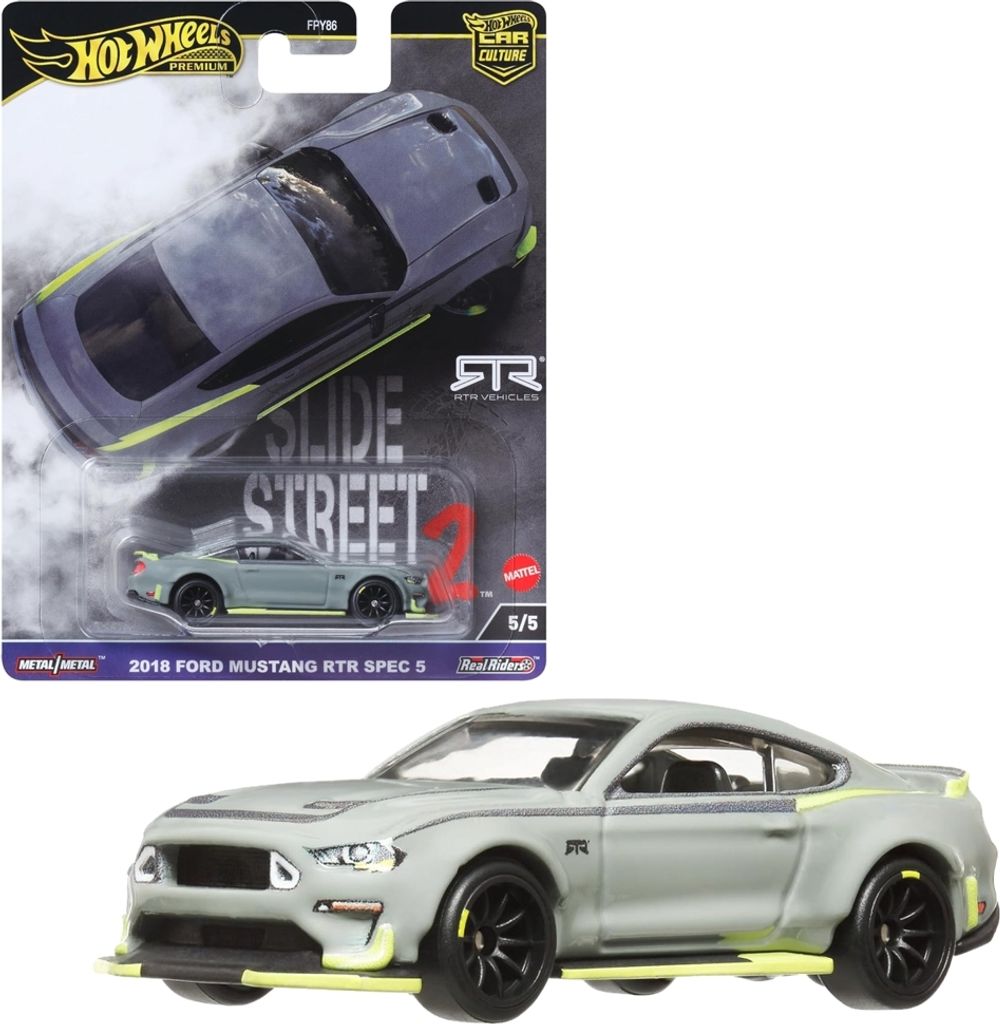 Hot Wheels Premium 2018 FORD MUSTANG RTR SPEC 5 SLIDE STREET 2 2024