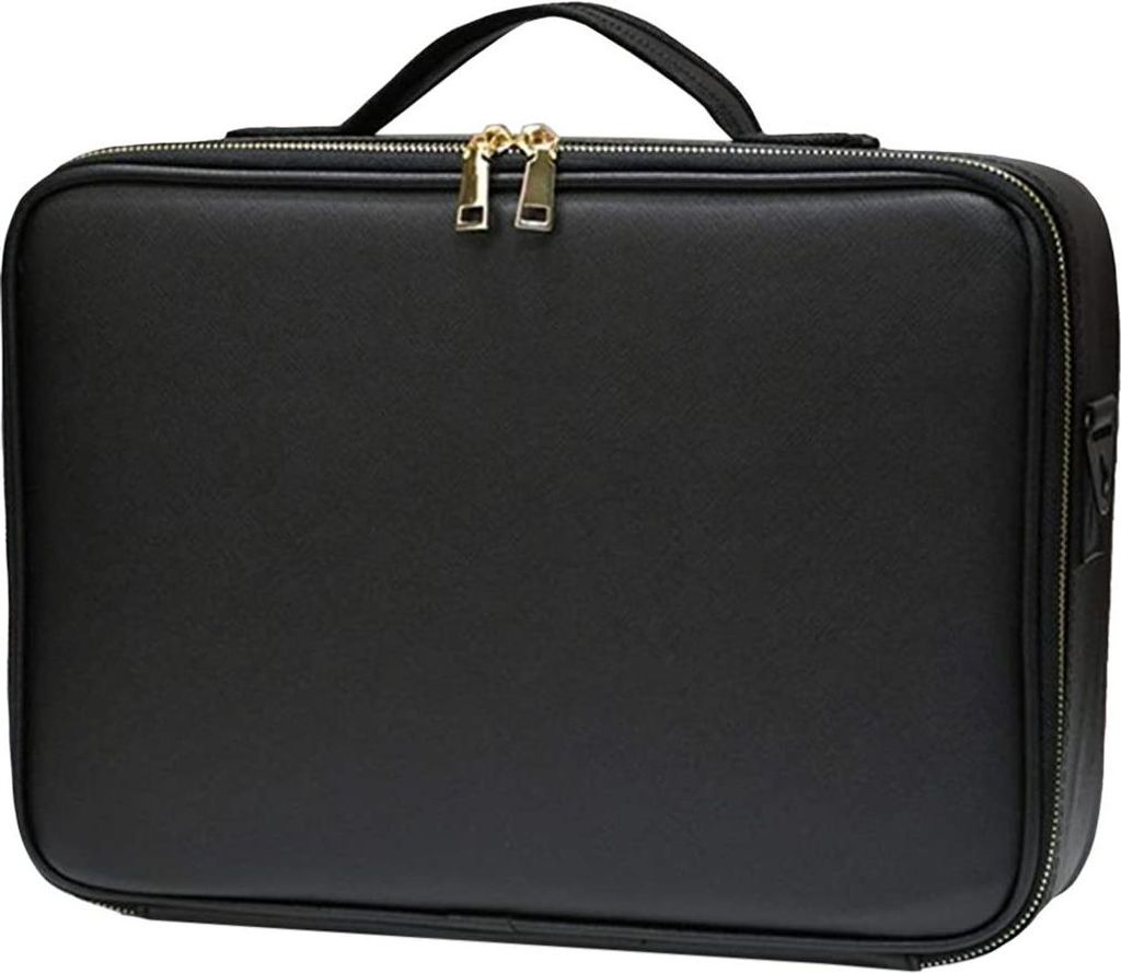 Professionelle Make-up-Tasche - Schwarz mit goldenen Details