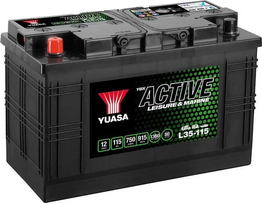 YUASA LEISURE Starterbatterie 12V 115Ah 750A/EN D2 LKW Batterie