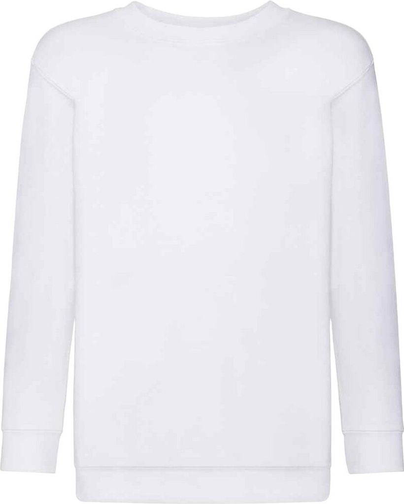 Fruit of the Loom Kinder Klassik Drop Schulter Sweatshirt PC4082 (3-4 Jahre (104)) (Weiß)
