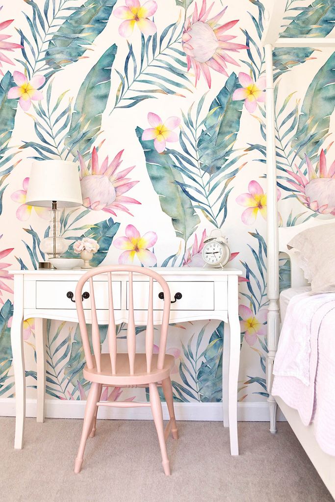 Coloray Fototapete 312x219 cm An Einer Wand Latex Latextapete - Blasse blühen blass floral