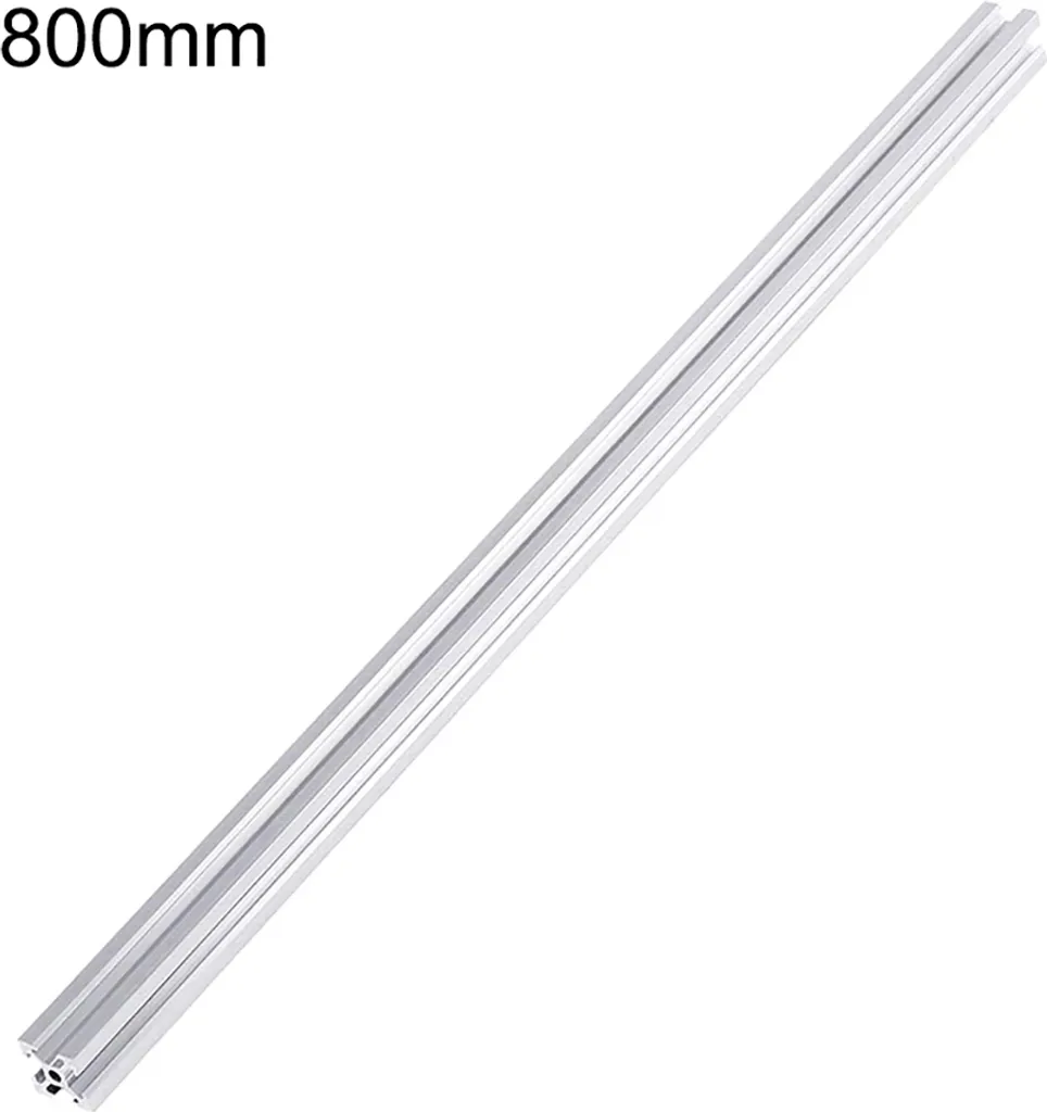 Profilé Aluminium 2020 Type V 800 mm Argent pour Imprimante 3D et CNC