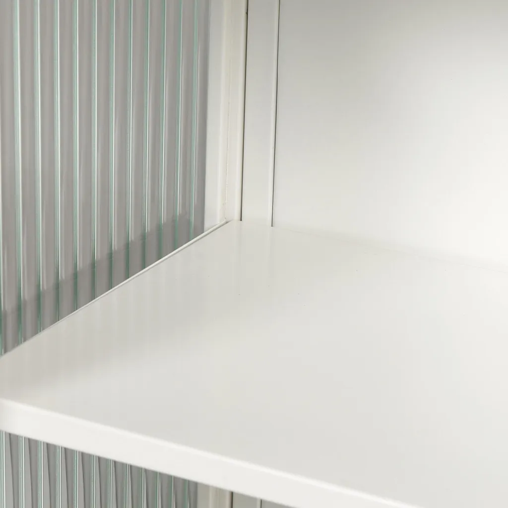 Meuble Haut de Rangement à 2 Portes Vitrées 70cm pour une Déco Moderne - 14