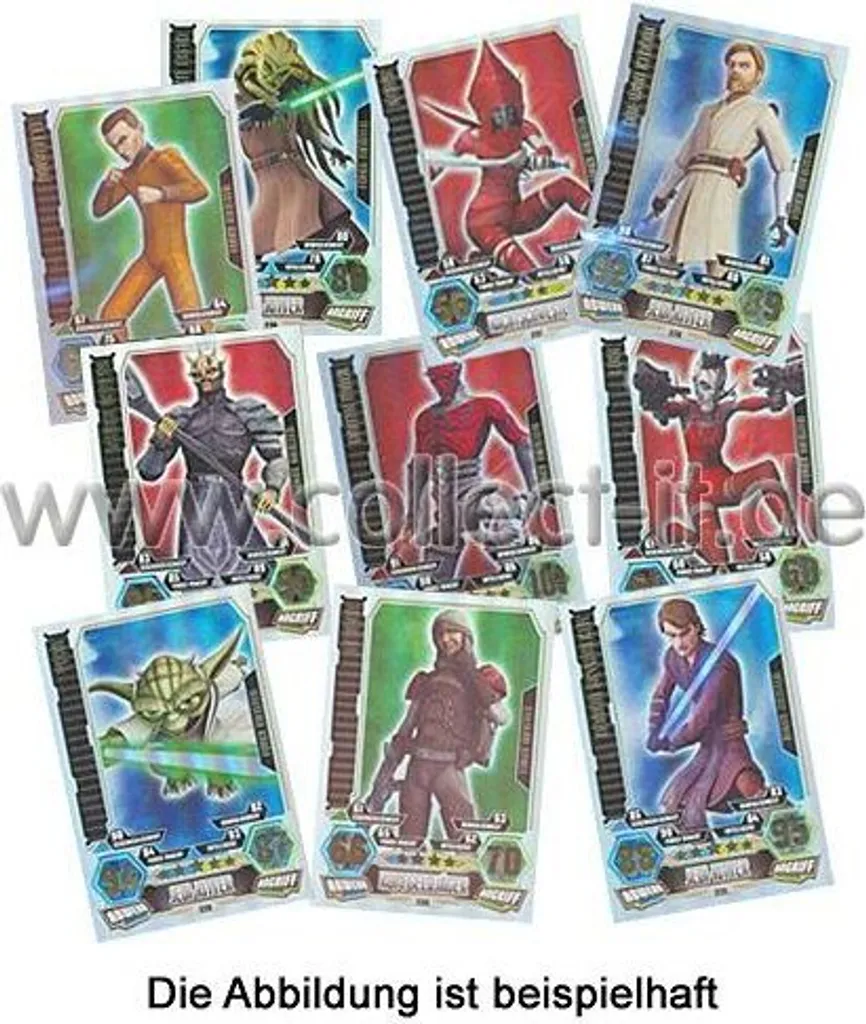 Force Attax Star Wars Série 3 - Lot de 10 Cartes Force Meister FA3