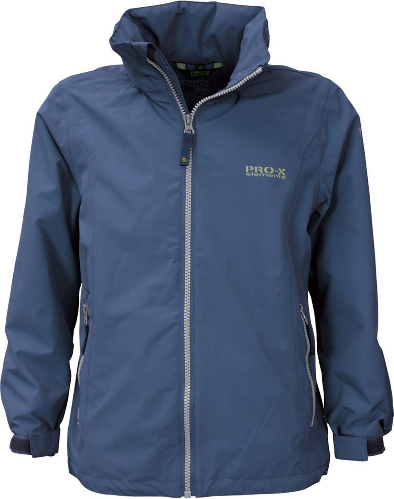 PRO-X elements FINN Kinder Funktions- Regenjacke mit Kinnschutz indigo-blau indigo-blau 140