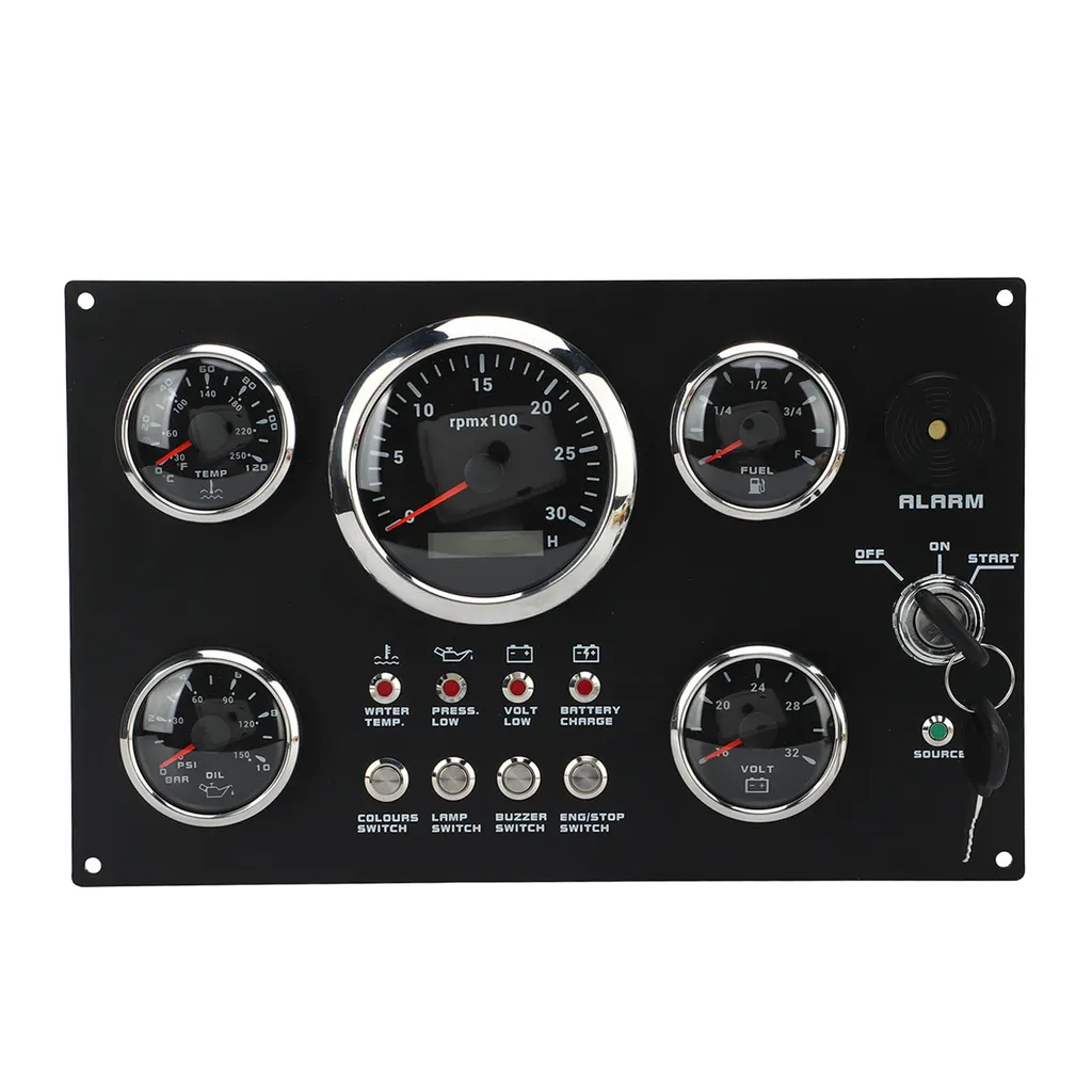 Jauge de niveau de carburant et pression d'huile 52mm pour bateau et auto
