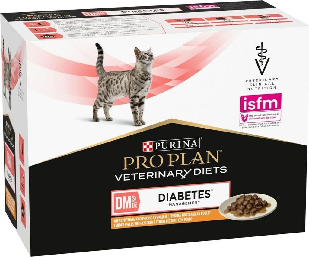 Purina Pro Plan Veterinary Diets Feline DM Kurczak dla kotów z cukrzycą 850g