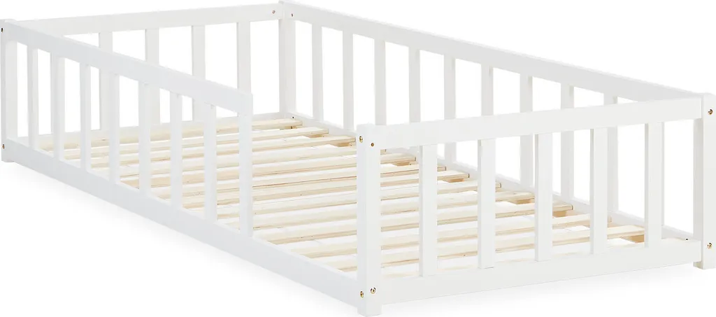 Lit enfant sécurisé 90x200 avec barrières pour transition en douceur