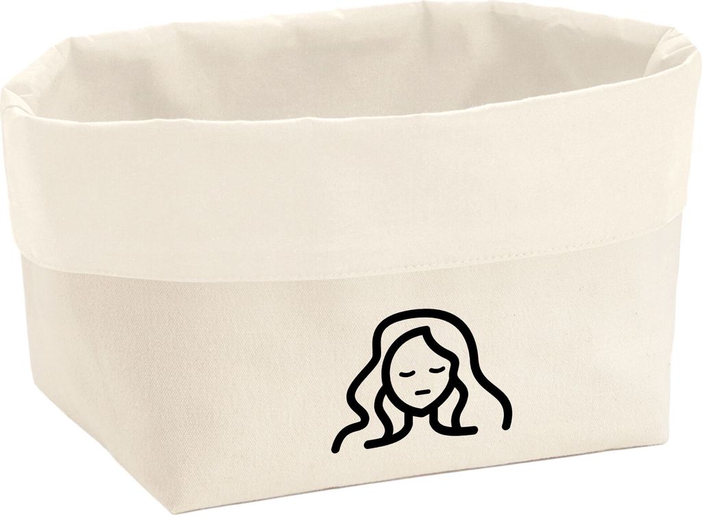 Huuraa Organizer Jungfrau Sternzeichen Symbol Geschenk 3 Liter Medium Canvas Baumwolle Aufbewahrungskorb Jungfrau Geschenkidee