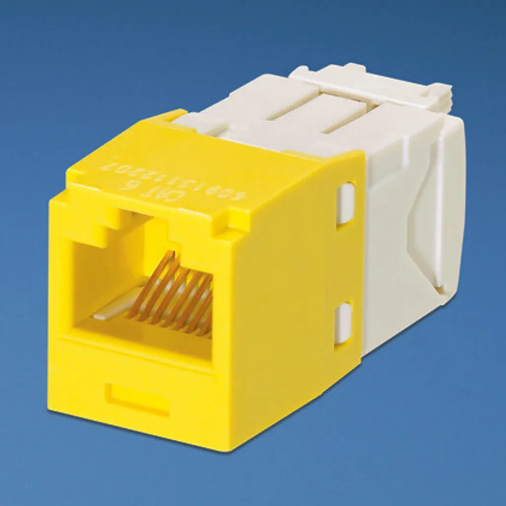Éliminez les Erreurs Réseau avec le Connecteur RJ45 Cat6 Jaune Panduit