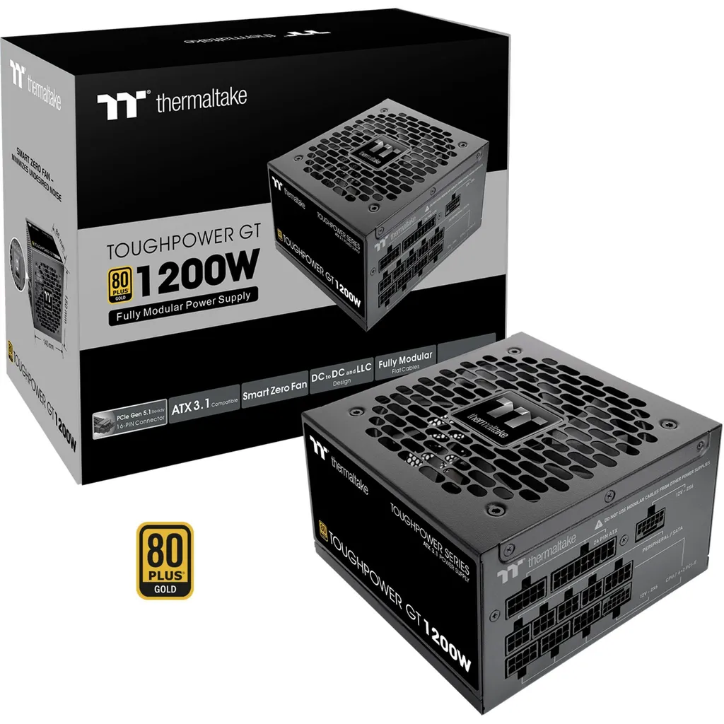 ToughPower GT 1200W Gold Thermaltake Alimentation Modulaire ATX 3.1 PC
