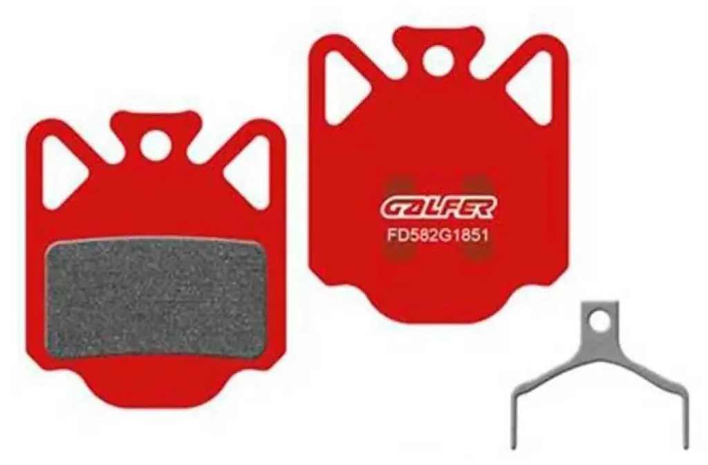 Plaquettes Galfer Advanced pour Campagnolo Ekar DB-310 Rouge Unique