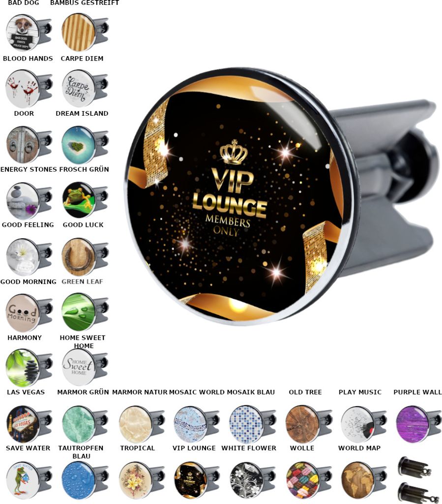 SANILO Waschbeckenstöpsel VIP Lounge Produktbild 