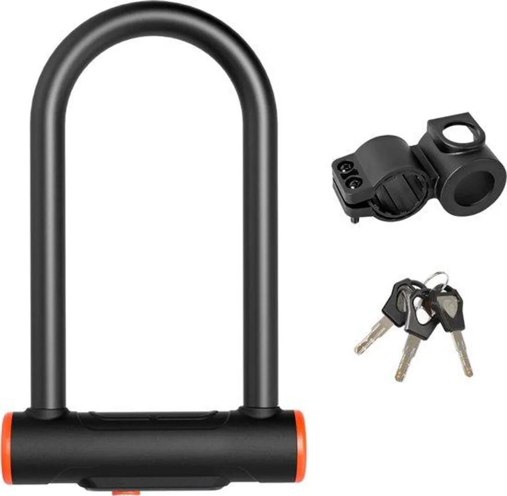 Antivol de vélo en U avec tube de 16mm et 3 clés de haute sécurité