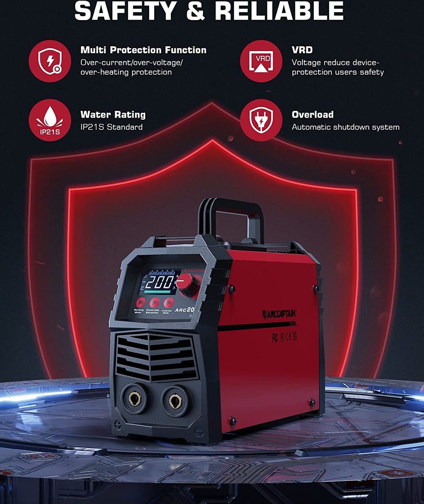 ARCCAPTAIN ARC 200 Schweißgerät: 200A IGBT DC Schweissgerät Produktbild 9