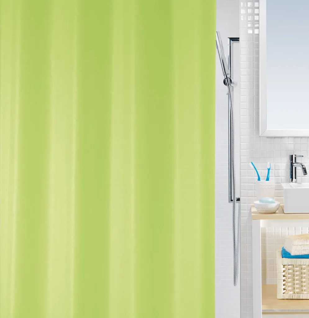 Tenda Doccia Spirella Eco-Friendly PEVA 180x200 Verde Naturale
