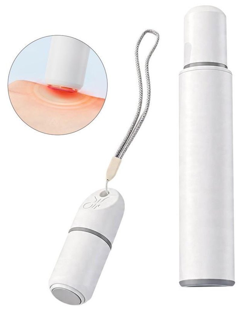 Insektenstichheiler elektrisch, Mückenstich Stift gegen Juckreiz, USB-C wiederaufladbar, ohne Chemie, tragbar für Outdoor Camping Reise
