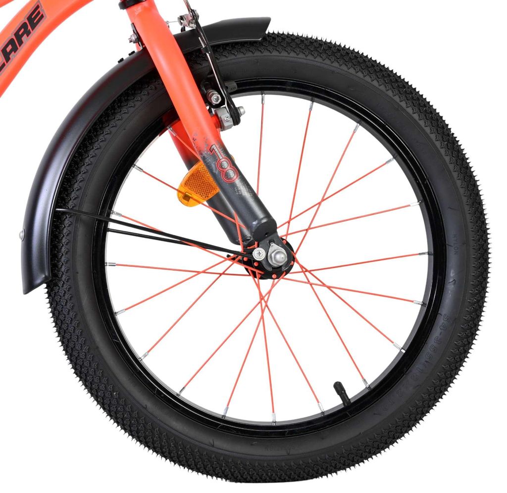 Volare Thombike Kinderfahrrad – Jungen – 18 Zoll – Orange-Grau