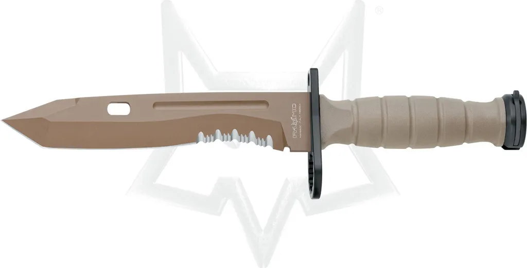 Couteau de survie Oplita Fox Tanto avec coupe-fil pour bivouac et pro