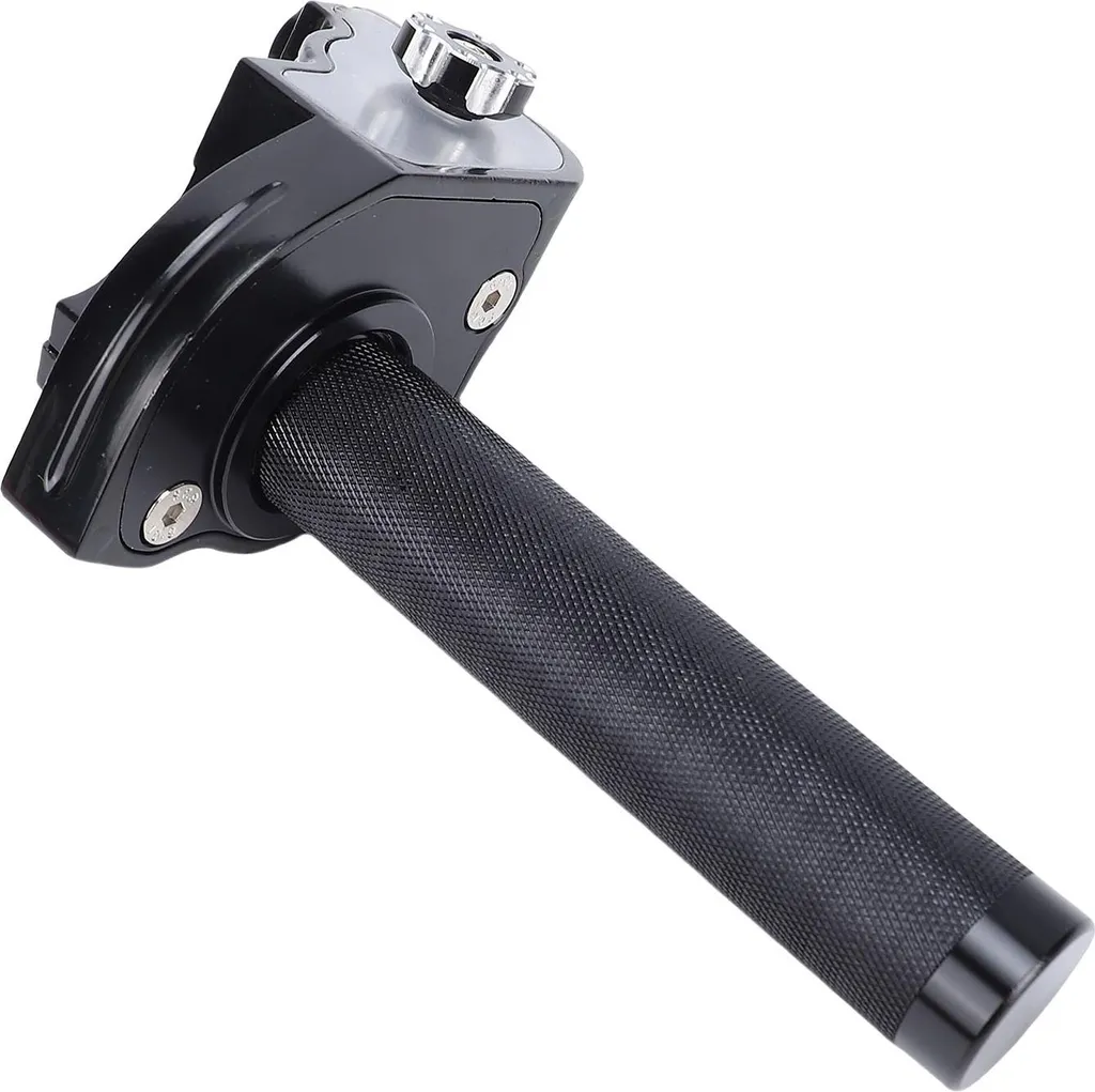 Poignée de gaz rapide pour Pit Bike et Moto Cross 22mm noir en CNC Alu