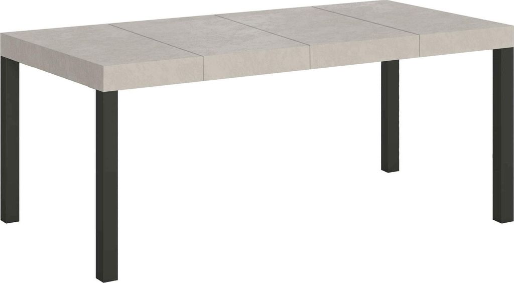 Ausziehtisch 90/246x90 cm Everyday Premium Kaschmir Beine anthrazit