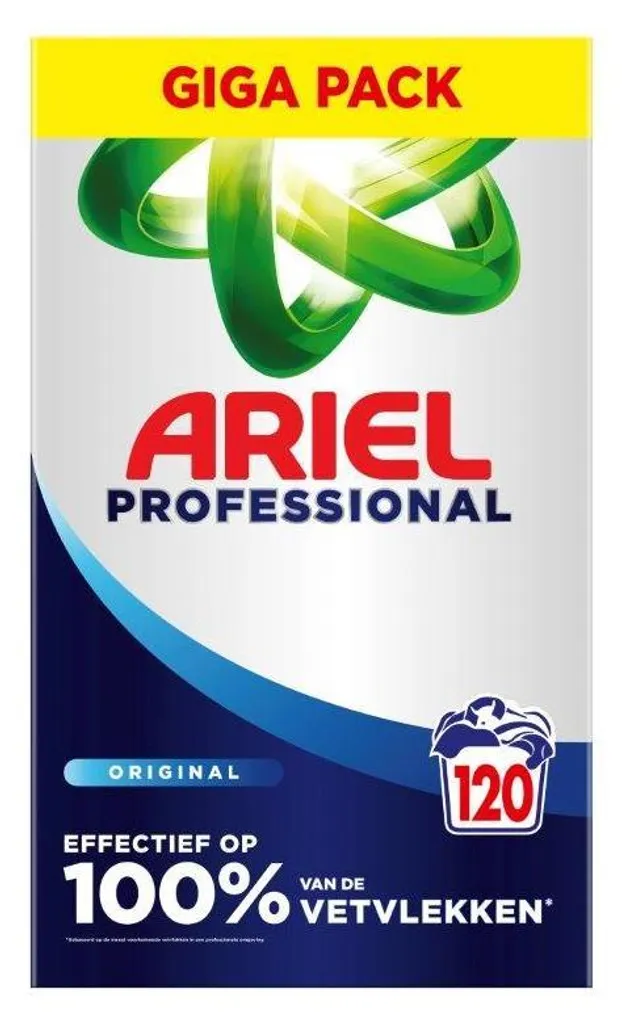 Lessive en Poudre Détergent Ariel Professional 6,6 kg Format Familial