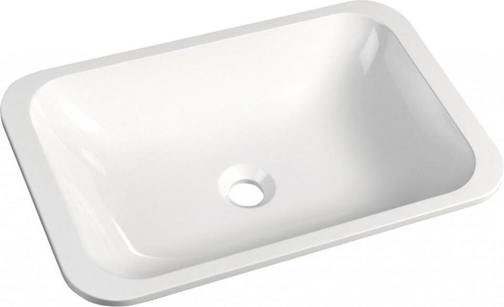 Sapho Kama - Lavabo a incasso 500x260 mm, senza sfioratore, Immagine del prodotto 