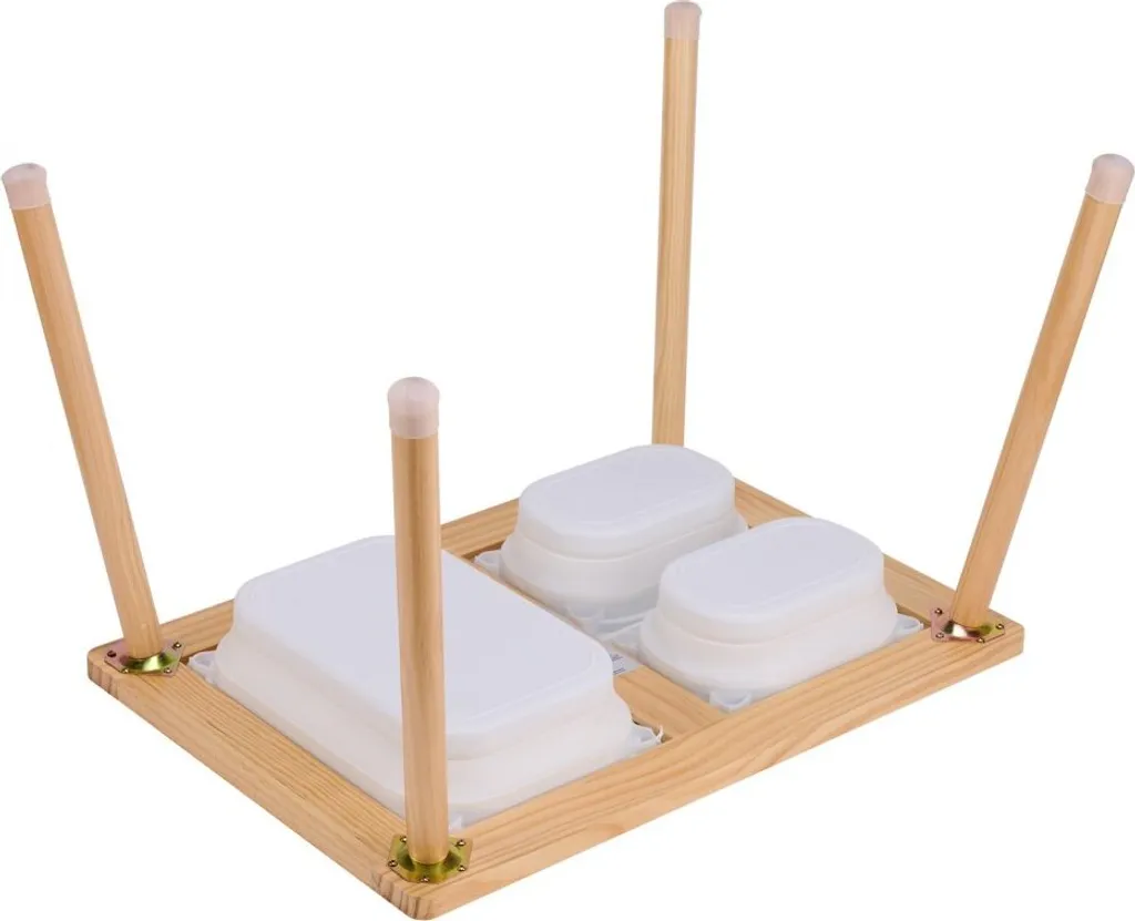 Table sensorielle 3 compartiments de rangement pour sable et activités - 12