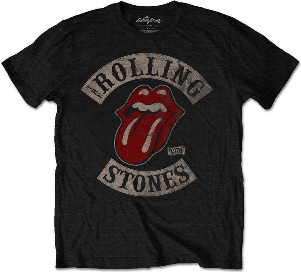 The Rolling Stones - "Tour 1978" T-Shirt für Herren/Damen Uni RO3201 (4XL) (Schwarz)
