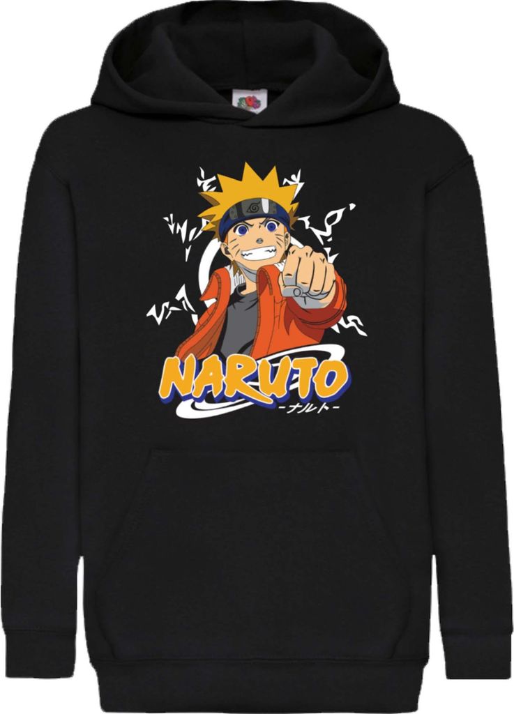 Kinder Kapuzenpullover Naruto Naruto 07, 12-13 Jahr - 152 / Schwarz