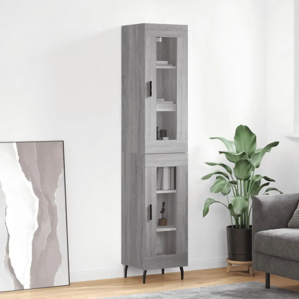 Credenza Salvaspazio vidaXL Grigio Sonoma - Organizza con Stile