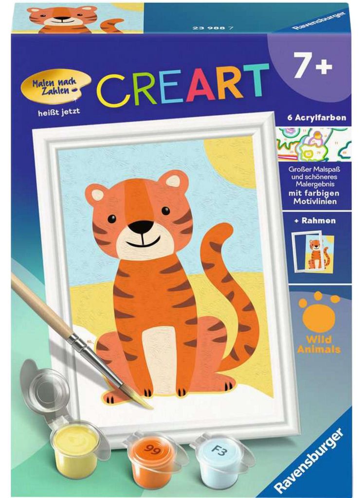 Ravensburger CreArt - Kleiner Tiger, Malen Produktbild 