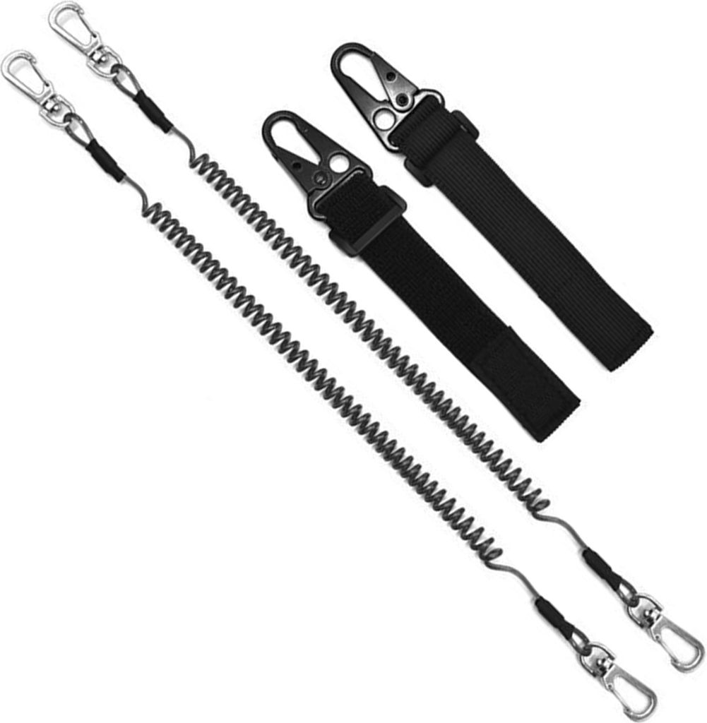 Angelruten-Lanyard, verstellbar, strapazierfähig, einziehbar, gewickelt, Angelruten-Leine, Sicherheitsseil, Gurt, Gürtel, Kajak-Paddel-Leine, Ang...