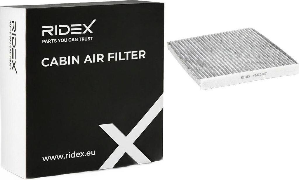 RIDEX 424I0007 Innenraumfilter Pollenfilter für TOYOTA AURIS (NRE15, ZZE15, ADE15, ZRE15, NDE15) Aktivkohle