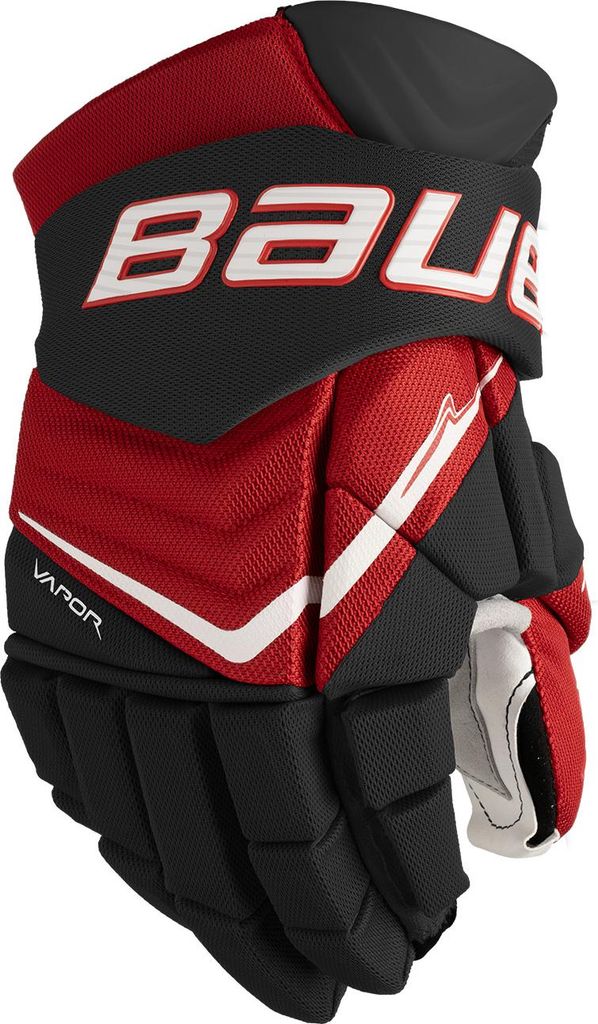 BAUER Vapor Flylite Handschuhe Senior, Größe:14 Zoll, Farbe:schwarz/rot