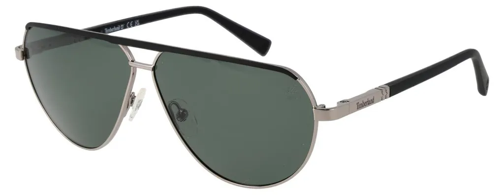 Lunettes Timberland TB00028 Métal Shiny Gunmetal 61mm Protection Solaire