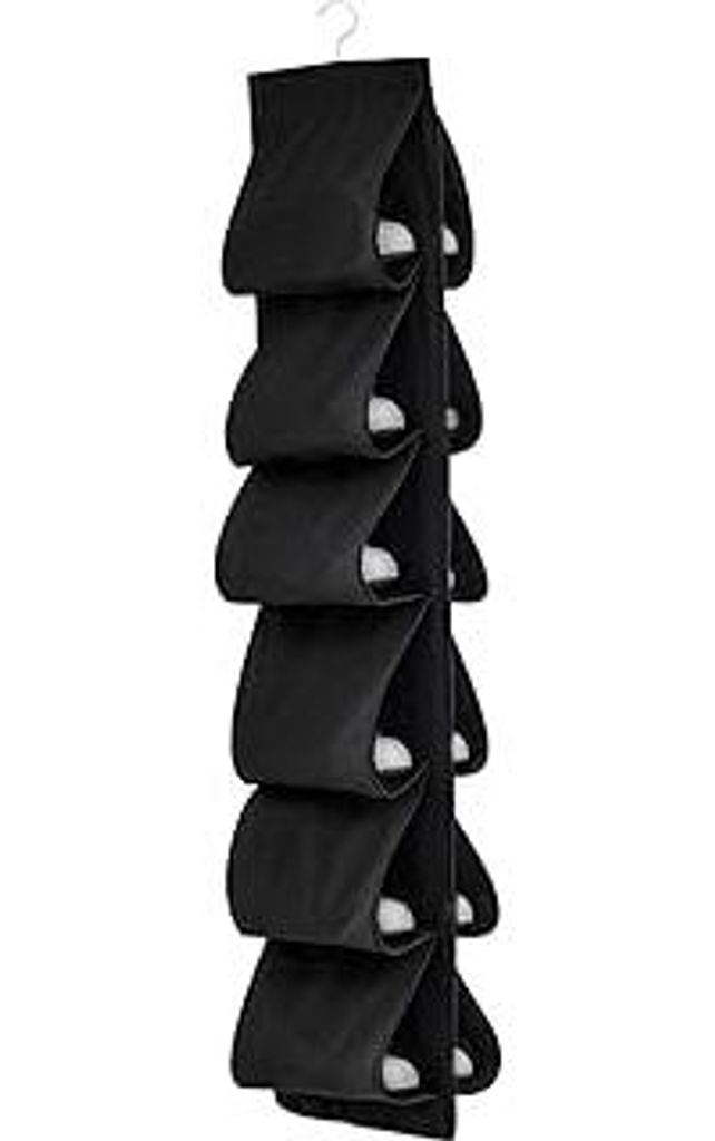 UOCAI 12-Fach Hängeorganizer Schuhregal Schuhaufbewahrung, Faltbares Hängeregal über Hängend Mit Haken, für Schuhe, Organizer für Spind, Gard...