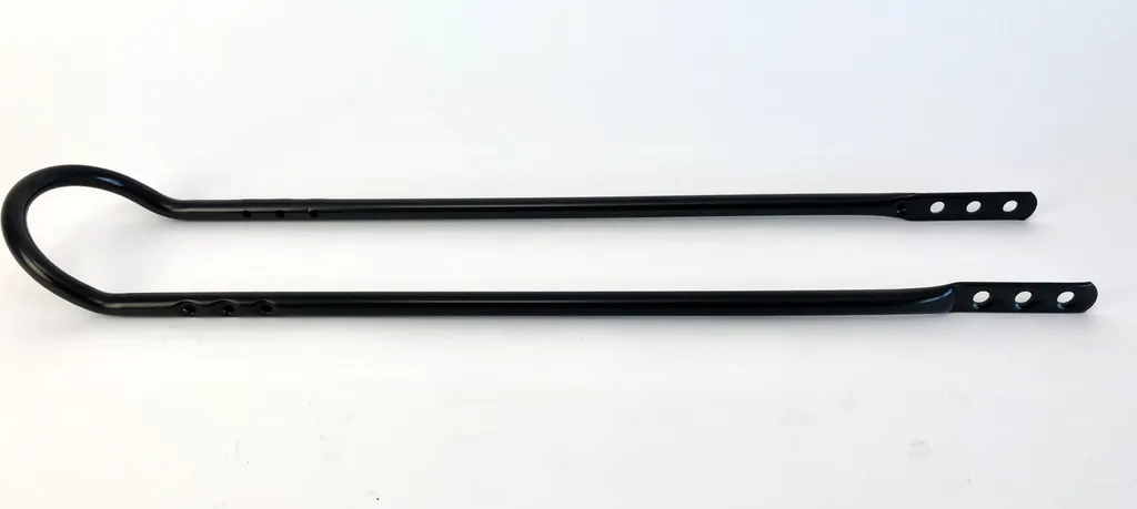Sissybar 70 cm de long Noir pour Moto Custom - Dossier Passager Fixe
