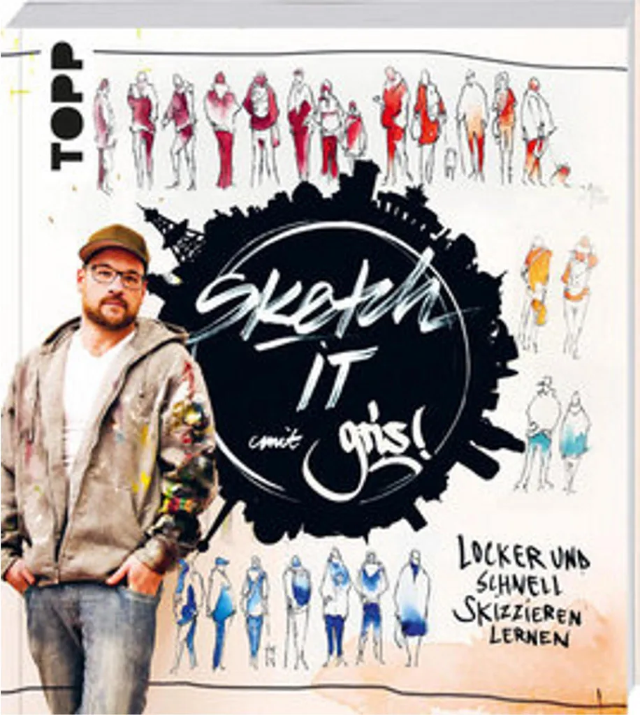 Sketch it! Bloc Dessin à Spirales Papier Recyclé 150g pour Techniques Sèches