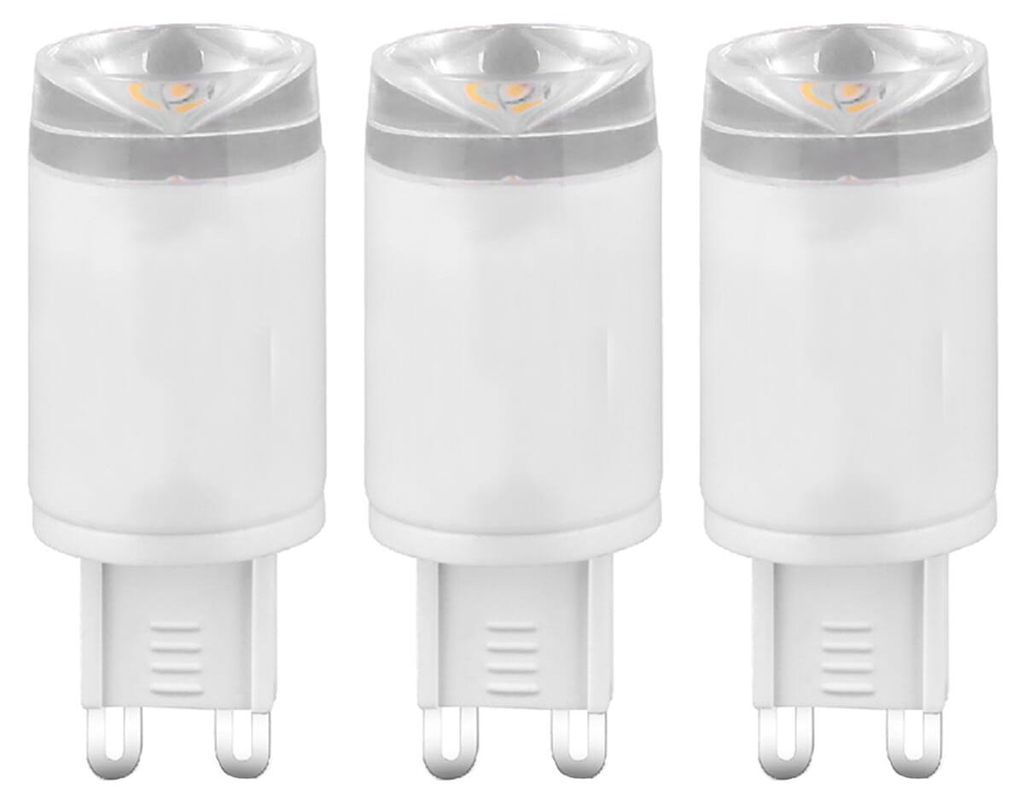 Kobi LED-Lampe G9 3W - 285lm - 3000K - 230V - Für Wand-, Schlafzimmer- oder Deckenleuchten - G9-Sockel - 3 Stück