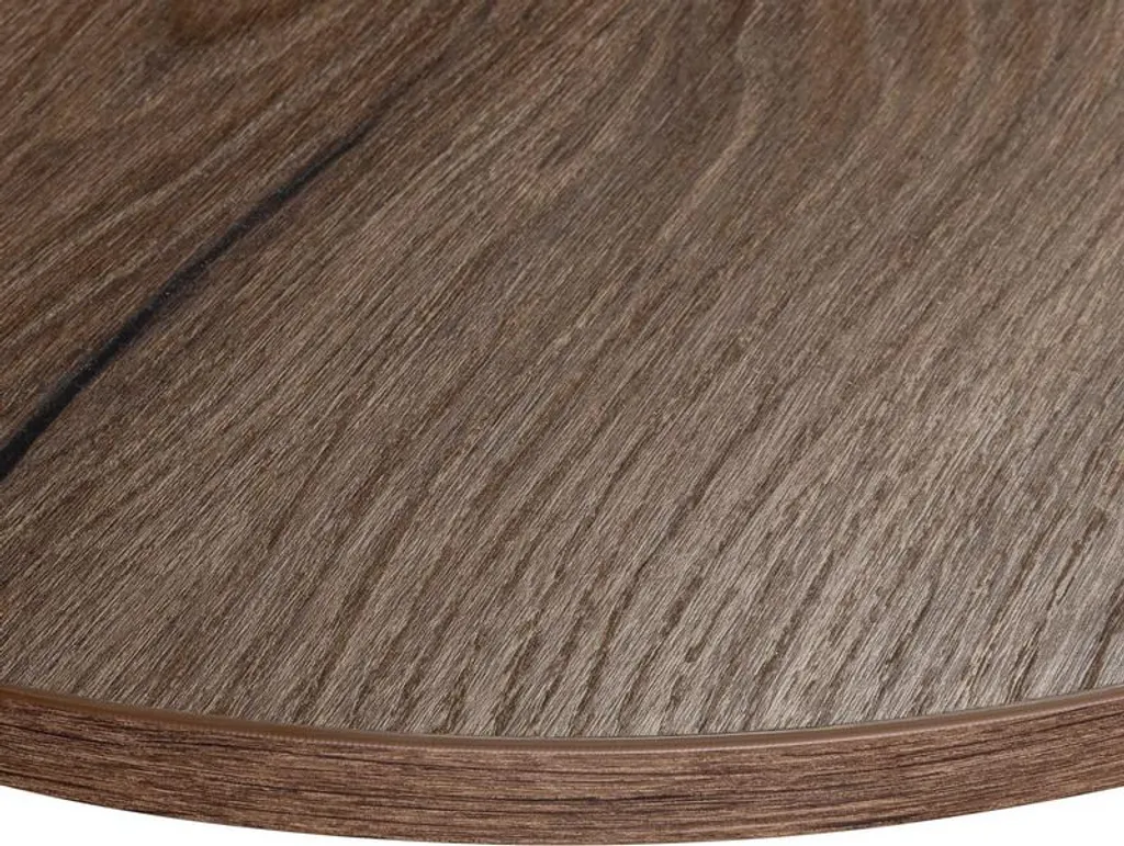 Piano Tavolo Circolare 50cm Rovere Cioccolato KOLM | Alta Qualità