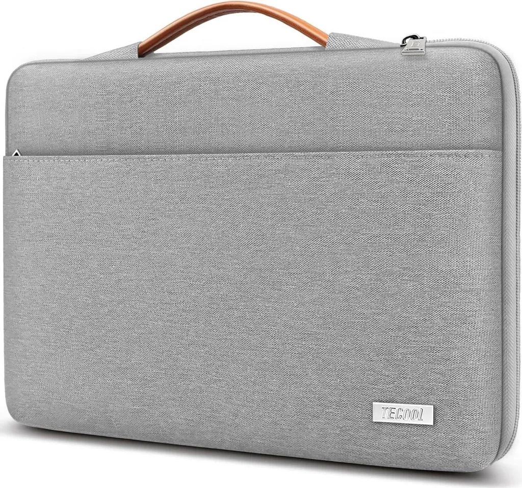 Housse de Protection Ordinateur 16 Pouces Gris Sacoche PC Portable Fine
